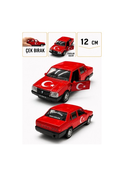 1:36 Ölçek Tofaş Metal Model Araba - Kırmızı