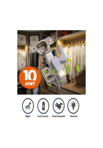 Dolap İçi Led Lamba Menteşe Işığı 10 Adet Avantajlı Gardırop Menteşe Aydınlatması Pilli Model Sku: Smgstk5b56d159e4 Açık Kahverengi Dolap İçi Led Lamba Menteşe Işığı 10 Adet Avantajlı Gardırop Menteşe Aydınlatması Pilli Model Sku: Smgstk5b56d159e4 Açık Kahverengi