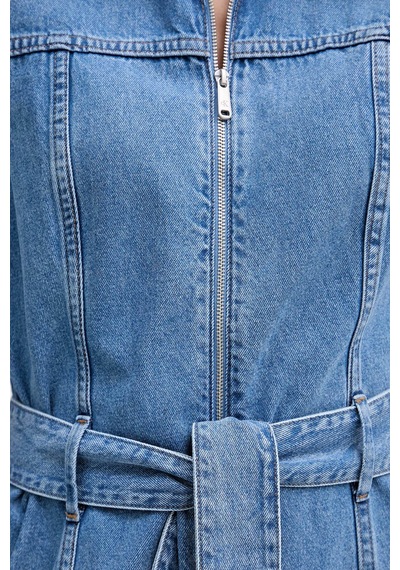 Calvin Klein % 100 Pamuk Kemerli Kot Gömlek Elbise Lv047g738gyrc Bayan Elbise Lv047g738g Yrc Mavi Calvin Klein % 100 Pamuk Kemerli Kot Gömlek Elbise Lv047g738gyrc Bayan Elbise Lv047g738g Yrc Mavi