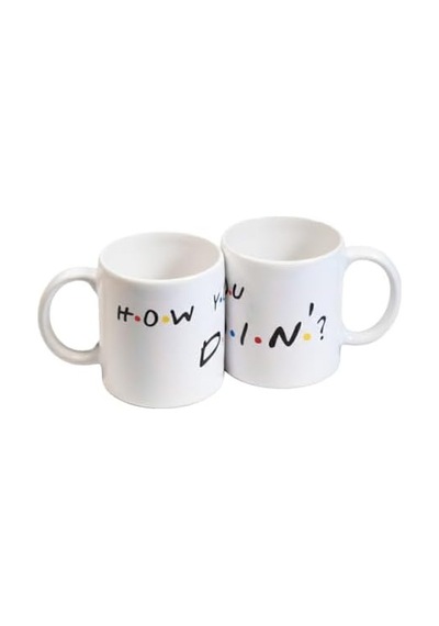 How You Doin Friends Temalı Seramik Kahve Kupası Açık Ahşap