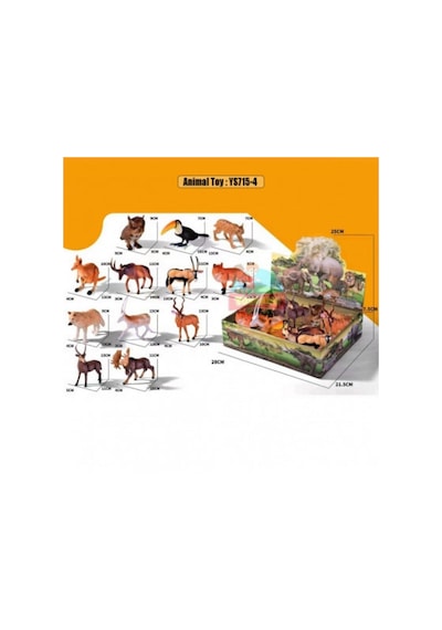 Ys715-4 Stand.16 Lı Vahşi Hayvanlar Serisi