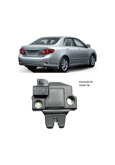 Toyota Corolla Bagaj Kilidi 2007---2013 3 Fiş Kumanda İleaçılabilen Tip