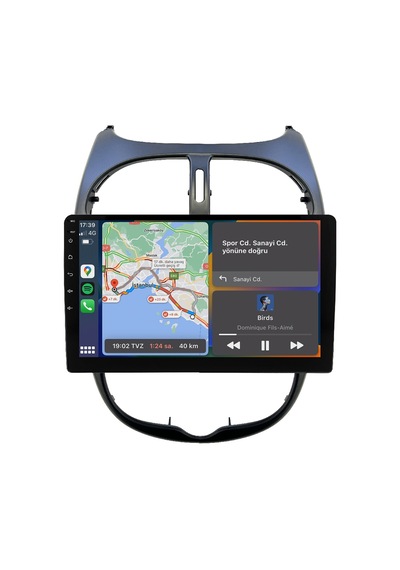 Peugeot 206 Android Multimedya Sistemi 2006-2011 Crv-4427xd