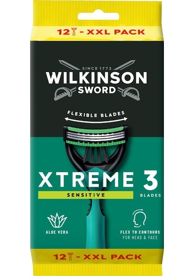 Wilkinson Sword Xtreme 3 Sensitive 12 Adet Xxl Erkek Tıraş Bıçağı- Hassas Ciltler