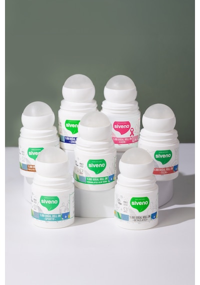 Siveno %100 Doğal Roll On Teen Girl Genç Kız Deodorant Ter Kokusu Önleyici Bitkisel Leke Bırakmayan Vegan 50 ML
