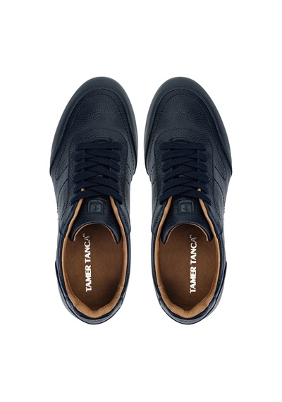 Tamer Tanca Erkek Hakiki Deri Lacivert Sneakers & Spor Ayakkabı 04 1202 Erk Ayk Y26 Lacıvert