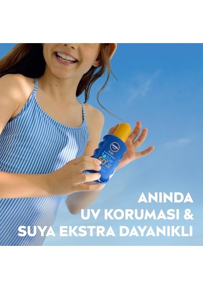 Nıvea Sun Spf50+ Çocuklar İçin Yüksek Güneş Koruyucu Vücut Spreyi 200ml,ekstra Suya Dayanıklı,e&c Vitamini