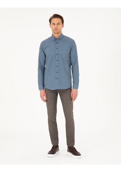 Pierre Cardin Erkek Mavi Gömlek Desenli 50293756-vr036 Mavi