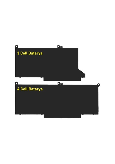 Dell Latitude 12-7280 Batarya Pil Retro V2 4 Cell