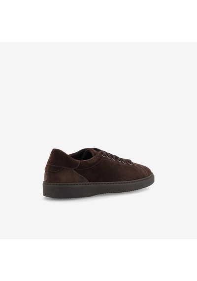 Pepe Dark Brown Sneaker Erkek 19c1 Frau Waxy Laced Shoes Kahverengi