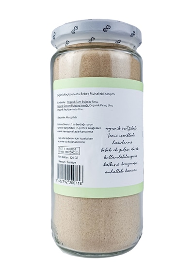 OG natural Organik Keçiboynuzlu Bebek Muhallebisi Karışımı 320 G +8 Ay