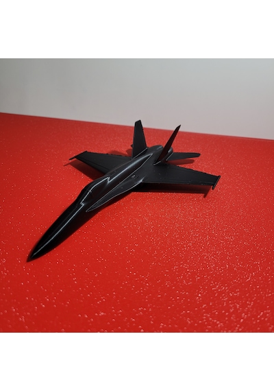 3d Baskı Modern Savaş Uçağı Maketi Dekoratif Koleksiyonluk Jet Modeli Siyah Masaüstü Hobi Uçak Figürü