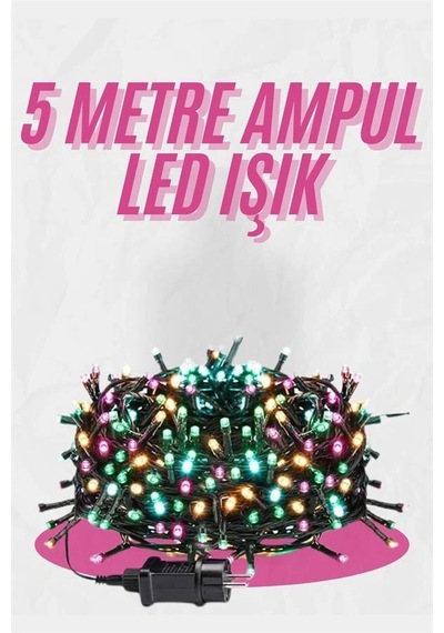 5 Metre Ampul Led Işık Renkli Rgb Çok Renkli Led Aydınlatma Diğer 48061830