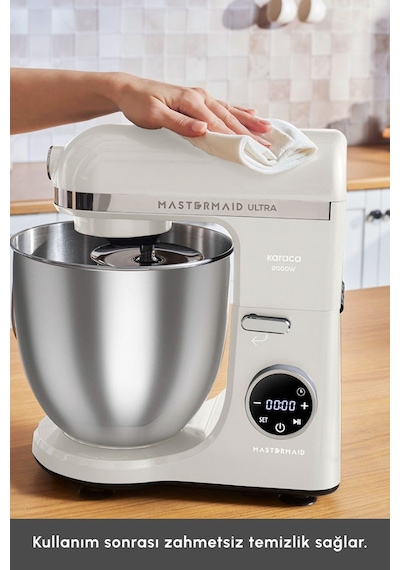 Karaca Mastermaid Chef Ultra D2000 W Dijital Ekranlı Hamur Yoğurma Makinesi Karaca Mastermaid Chef Ultra D2000 W Dijital Ekranlı Hamur Yoğurma Makinesi