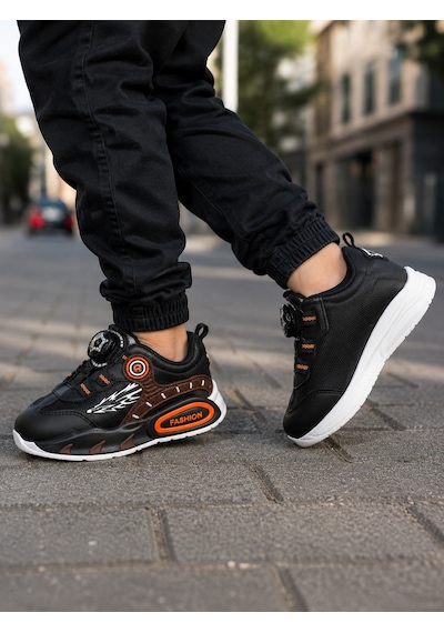 Mini Bonito Erkek Çocuk Mekanizmalı Sneaker Spor Ayakkabı Şık Ve Pratik Günlük Kullanım Siyah Mini Bonito Erkek Çocuk Mekanizmalı Sneaker Spor Ayakkabı Şık Ve Pratik Günlük Kullanım Siyah
