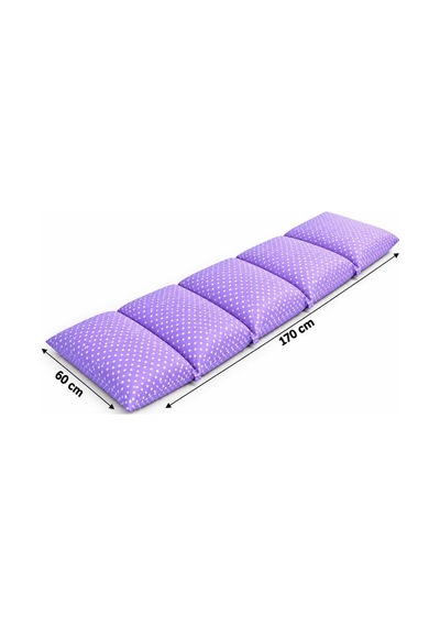 Pufi 5 Bölmeli Yer Yatağı 60x170 Cm Çıkarılabilir Yastıklı, Yıkanabilir Kılıflı, Katlanabilir Oyun Ve Misafir Minderi Lila Pufi 5 Bölmeli Yer Yatağı 60x170 Cm Çıkarılabilir Yastıklı, Yıkanabilir Kılıflı, Katlanabilir Oyun Ve Misafir Minderi Lila