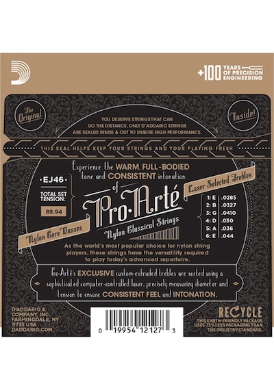D'addario Ej46 Klasik Tel Set Hard Tension Silver