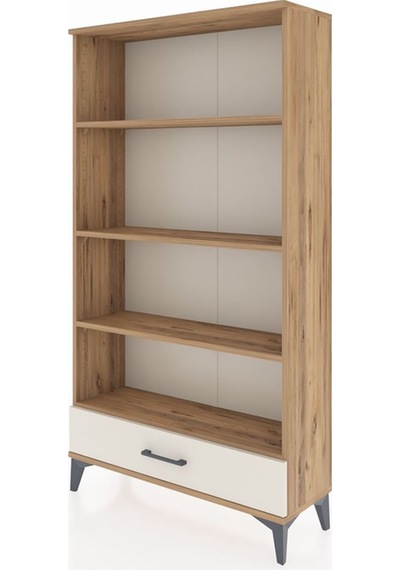 Arges Dolap 4 Raflı Tek Çekmeceli 88x30x163 Çam-aytaşı Çam