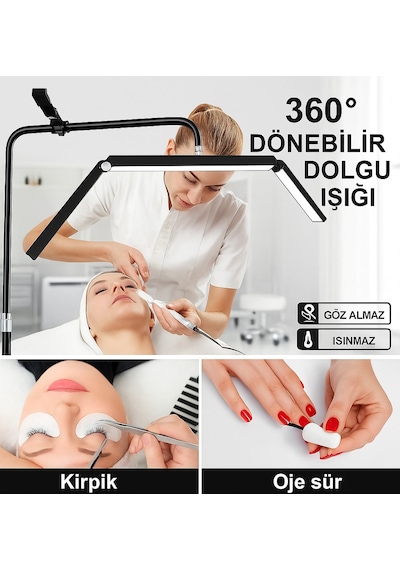 Kirpik Beauty Kaş Cilt Bakım Estetik Dövme Ay Lamba 36 İnç Güzellik Merkezi Kalıcı Makyaj Tattoo Siyah