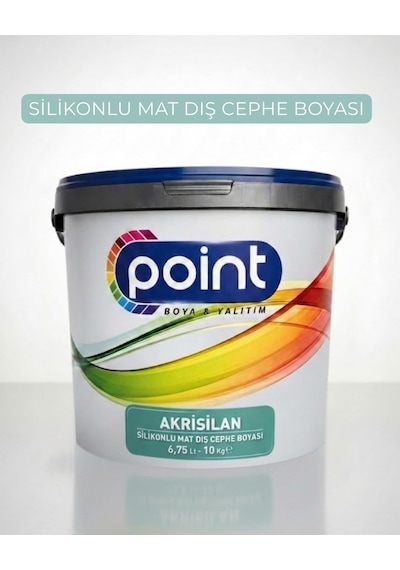 Akrisilan - Silikonlu Mat Dış Cephe Boyası Beyaz, 10 Kg 0.2 L