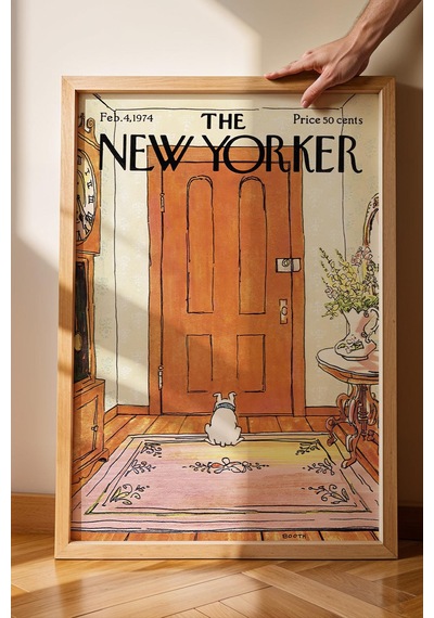 The New Yorker Çerçeveli Tablo February 4 1974