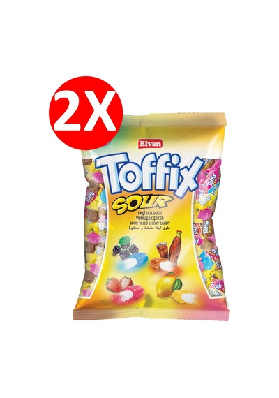 Elvan Toffix Sour Mix Şeker 2 x 300 G