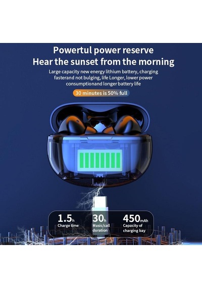 Bluetooth Kulaklık Kulaklık Bluetooth 5.3 Kablosuz Spor Kulaklık Tws Su Geçirmez Mikrofonlu Kulaklıklar Dokunmatik Kontrol