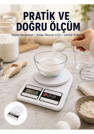 Pratik Ve Şık Tasarımıyla Dijital Mutfak Tartısı Yeni Nesil Belirtilmemiş