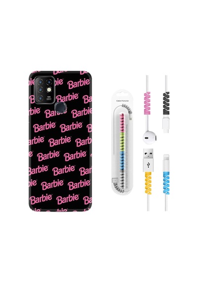 Infinix Hot 9 Kılıf Kablo Koruyuculu Barbie 1404