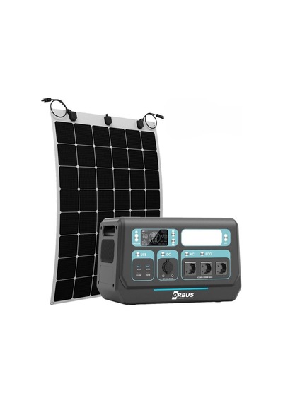 Orbus 2200w Taşınabilir Güç Kanağı Ve 110w Esnek Panel