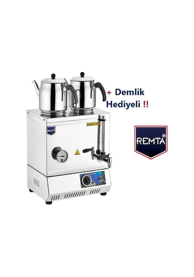 Remta Çift Dem. 40 Model Elektrikli Çay Kazanı 28 Lt (Pleytsiz)
