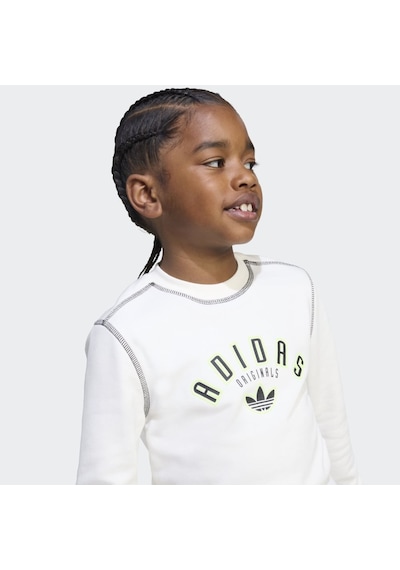 Adidas Jx5261 Crew Set Çocuk Eşofman Takımı BEYAZ