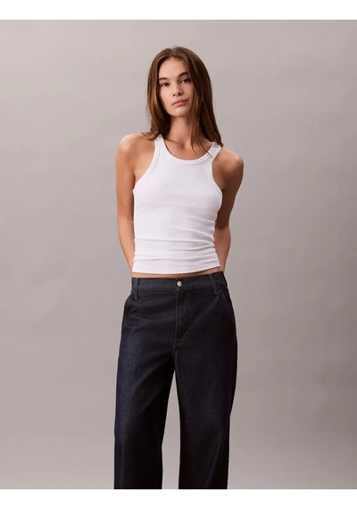Calvin Klein Tencel Ultra Hıgh Wı, 34a Lacivert Kadın Kot Pantolon