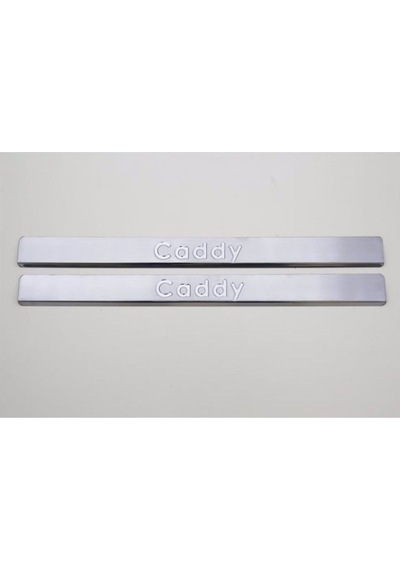Vw Caddy 2003-2014 Model Arası Krom Kapı Eşiği 2 Parça Paslanmaz Çelik