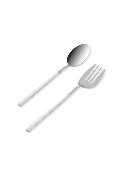 The Mia Ckb0246 Bianco Salata Servis Takımı 2 Parça Gümüş Paslanmaz Çelik