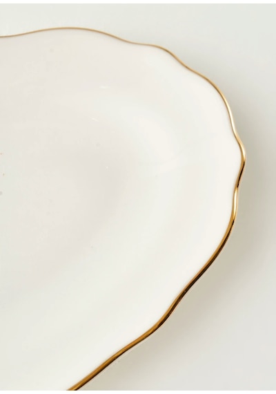 Bella Maison Victoria Porselen Sunum Tabağı Gold 25 Cm Gold 2