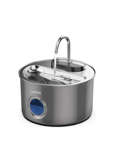 Haustier Wf009ls-m Otomatik Kedi Su Çeşmesi,kedi Su Sebili, Su Pınarı 3.5lt Geniş Hazne, Sus304 Çelik, Çok Katman