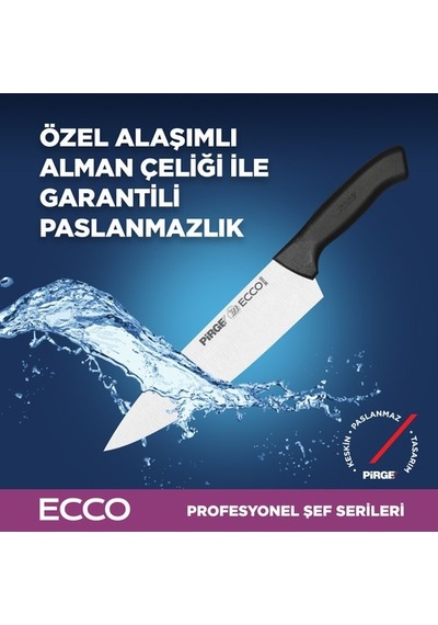 Pirge Ecco Şef Bıçağı 16 Cm Siyah - 38159 Diğer