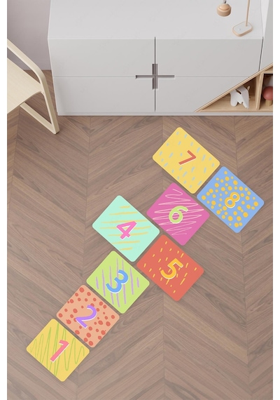 Çocuklar İçin Eğitici Sek Sek Oyunu Sticker Seti, Eğlenceli Ve Eğitici Sek Sek Oyunu Stickerı