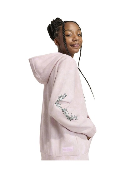 Adidas Çocuk Sweatshirt Adıdas Dısney Vıllaıns Loose Washed Gfx Hoodıe Kr4653 Pembe