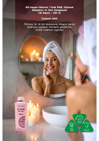 Naturix Akne Önleyici Gül Mayası 250 ML