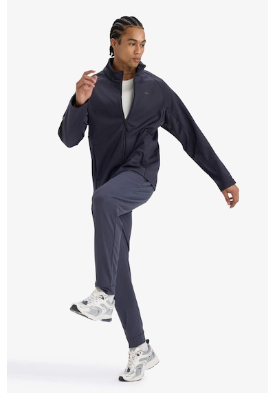 Defacto Defactofit Su İtici Slim Fit Dar Kesim Fermuarlı Softshell Yağmurluk E9495ax25auar214 Antrasit