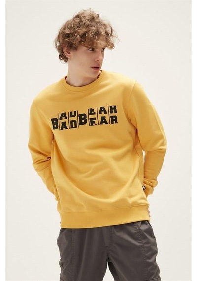 Bad Bear 22.02.12.009-c25 Counter Erkek Sweatshirt Sarı