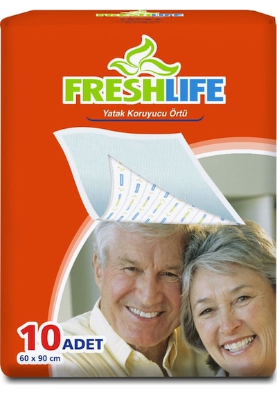 Freshlife Yatak Koruyucu Örtü 60 x 90 CM 10 Adet