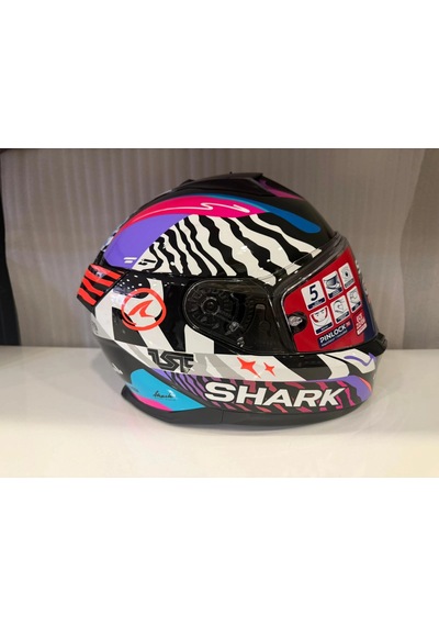 Kask Shark Skwal İ3 Speed-fancy Black White Blue Siyah/mavi/beyaz