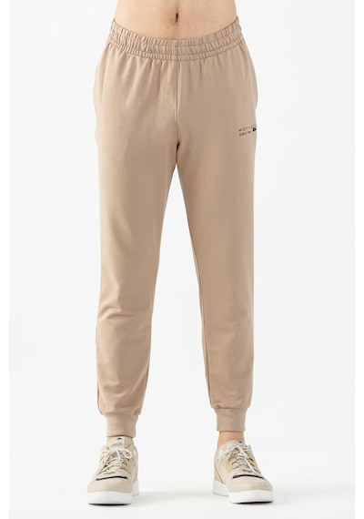 Maraton Sportswear Comfort Erkek Ribana Paça Basic Açık Vizon Eşofman Altı 21625-açık Vizon Açık Vizon