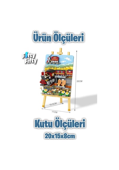 Loz Creative Serisi Tren Tablosu 758 Parça Oyuncak Yapım Seti Fflz-1296