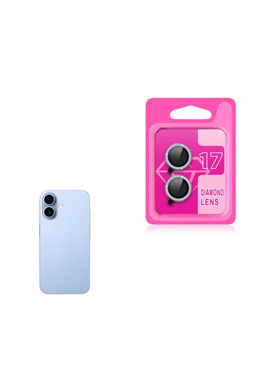 Apple iPhone Uyumlu  17 Zore Cl-06 Kamera Lens Koruyucu - Gümüş Gümüş