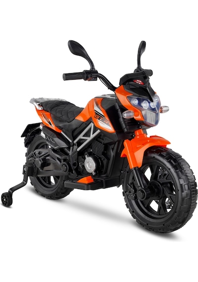 447 Motocross Akülü Motorsiklet 12v Turuncu Turuncu