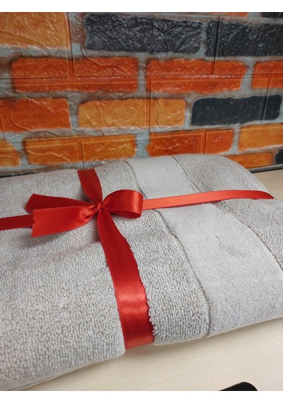 Özdilek Svv Border Büyük Boy Banyo Havlusu 89x173 - Silver Gri Gri